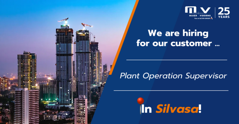 PLANT OPERATIONS SUPERVISOR – SILVASSA